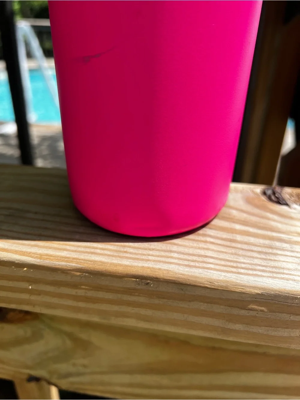 Owala Pink Stainless Water Bottle with Cream Cap